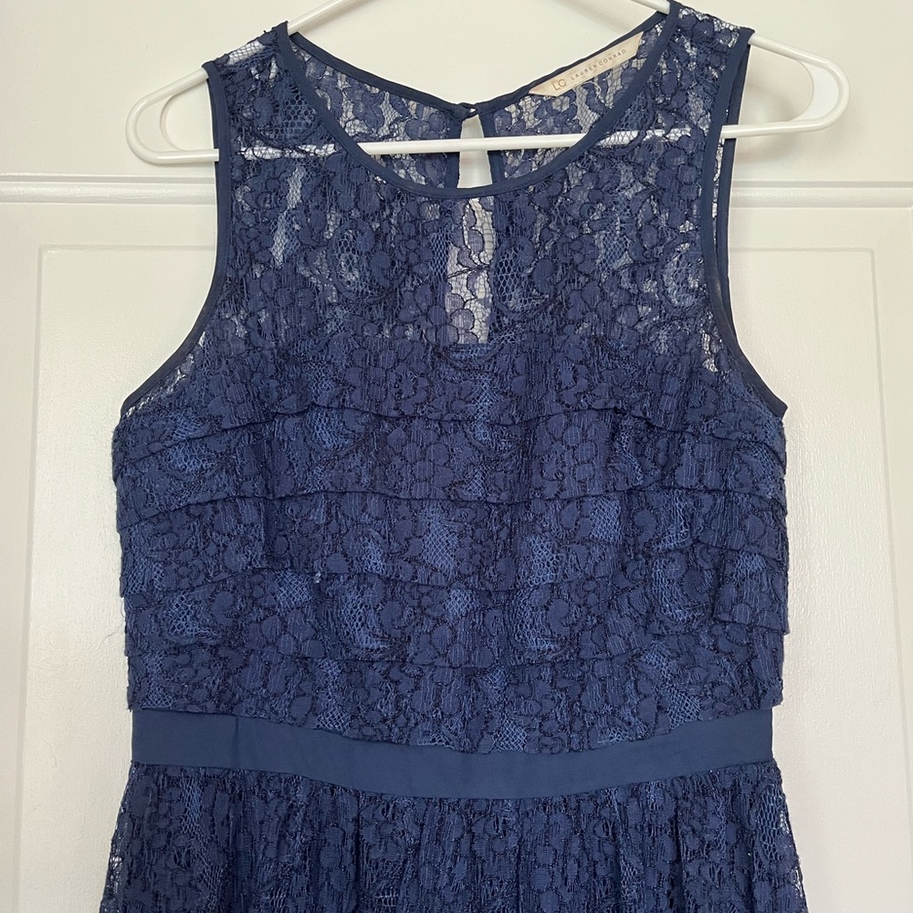 Lauren Conrad Navy Blue Dress